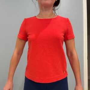 Juicy Couture Poppy Red Top Blouse size 0 XS